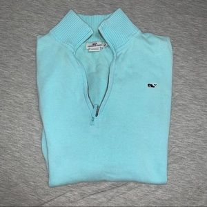 Vineyard Vines Women 100% cotton blue quarter zip